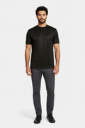 Luxe Glanzend Zwart T-shirt