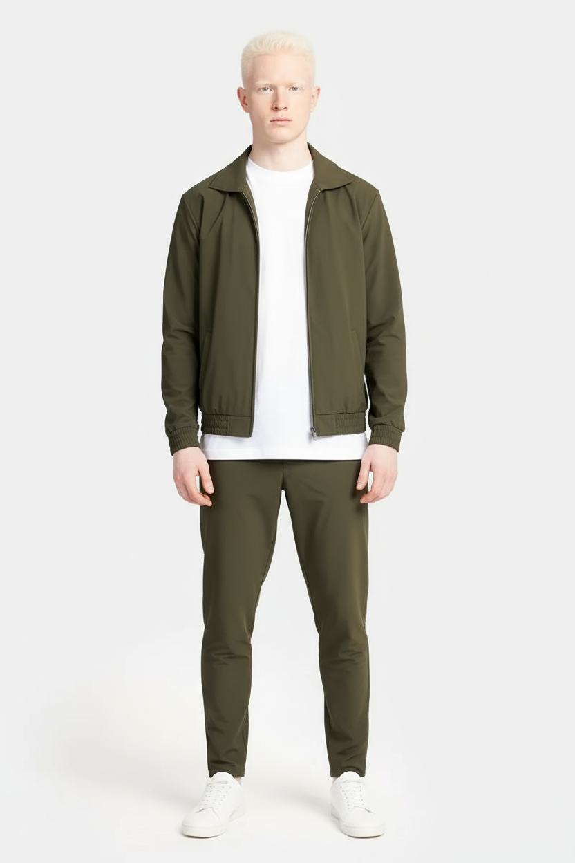 Dark Green Tech Suit