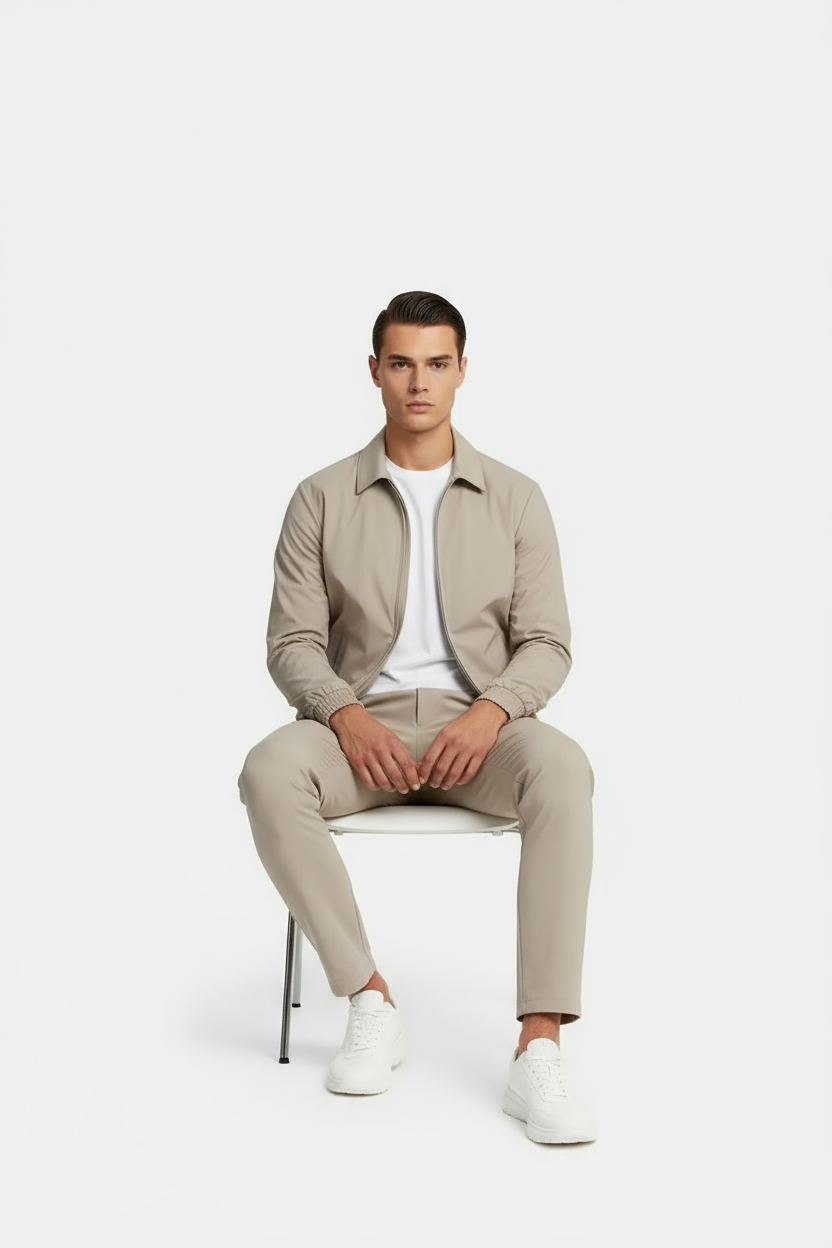 Light Beige Tech Suit
