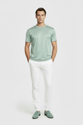 Luxe Glanzend Mintgroen T-shirt