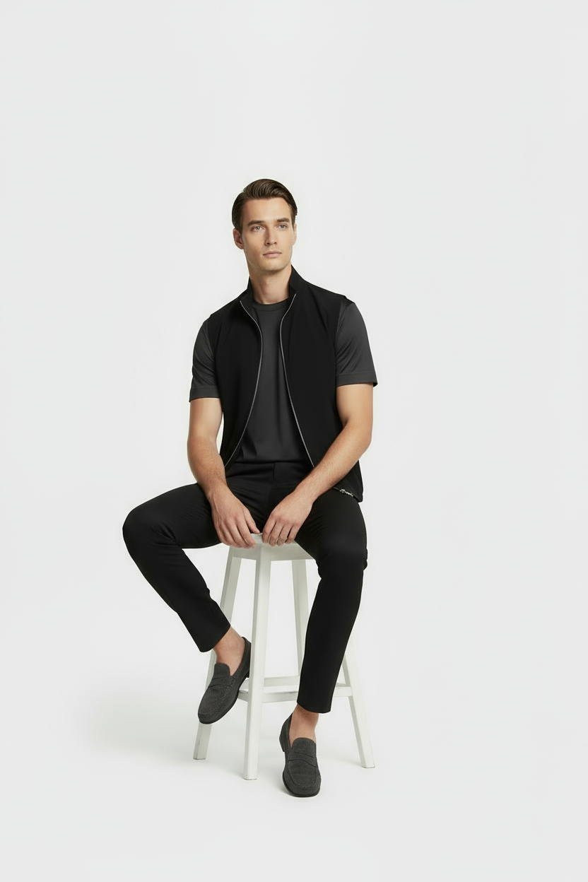 Zwart Tech Gilet