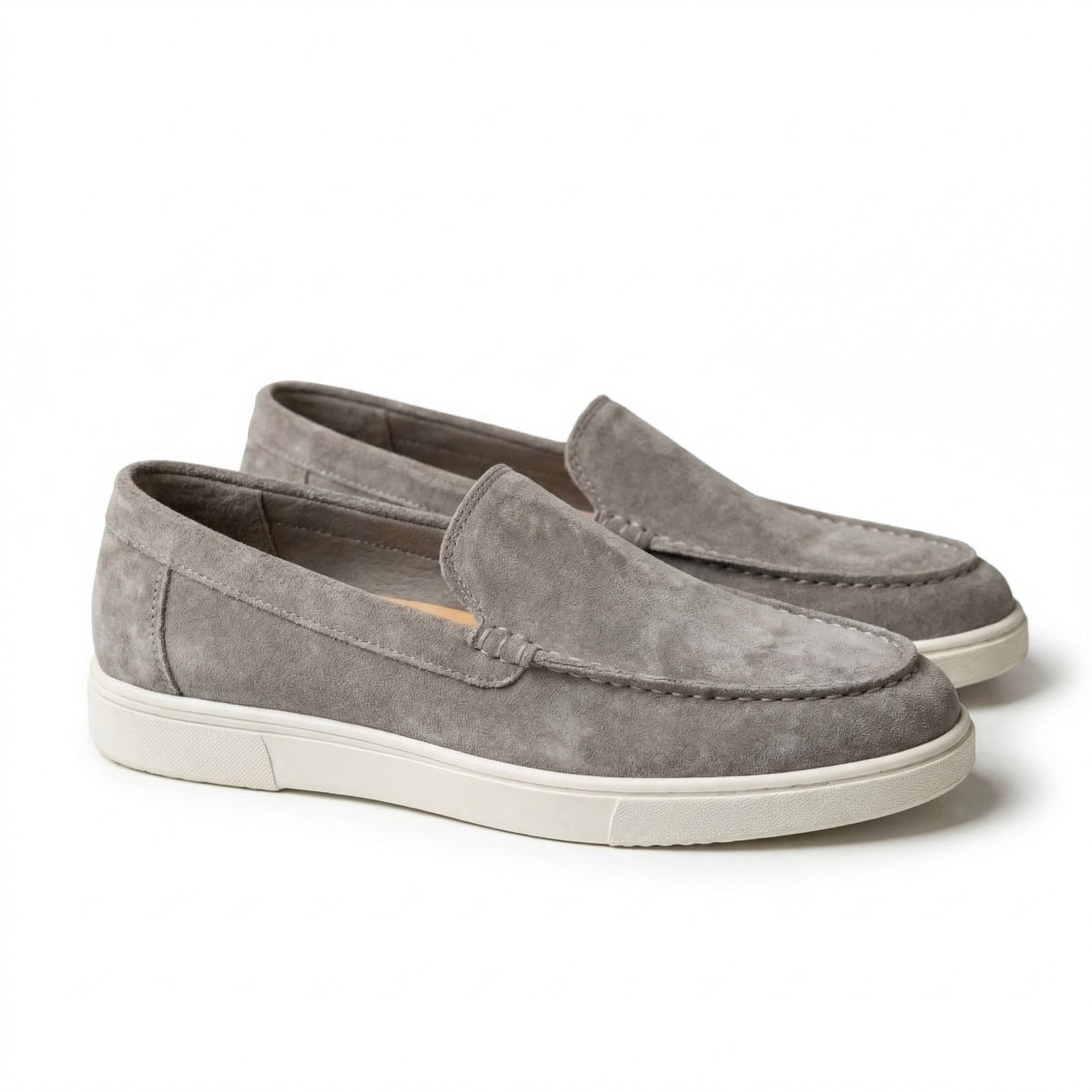 LIGHT GREY LOAFERS